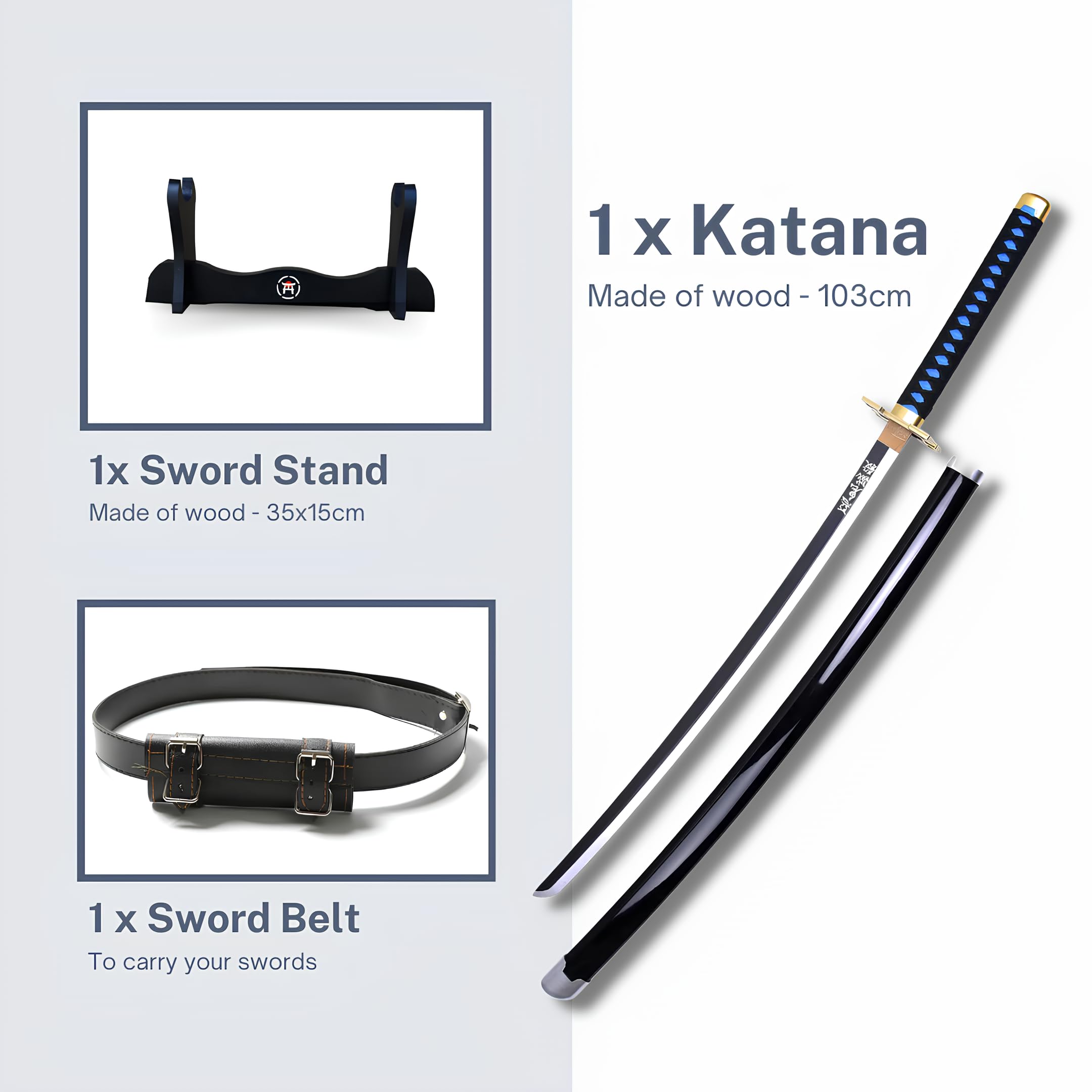 Katana Demon Slayer Sword Kimetsu No Yaiba pada Zenitsu Kamado Tanjiro Kyoujurou Real japonés