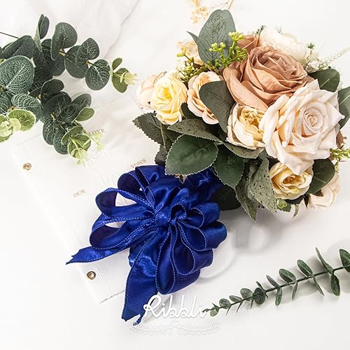 Vista 118 de Ribbli Cinta de satén rosa claro con alambre de 1.5 pulgadas, cinta de Navidad rosa para envolver regalos, coronas, guirnaldas, decoración