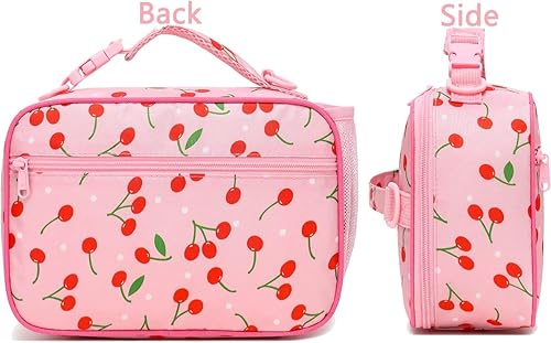 Miniatura 42 de FlowFly - Lonchera para niños, lonchera escolar aislante duradera con correa para el hombro y soporte para botellas, bolsa térmica pequeña