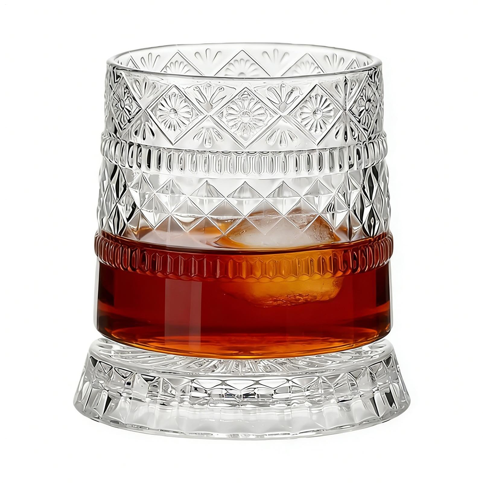 Verre à whisky tournant pour éviter les verres renversés en fête