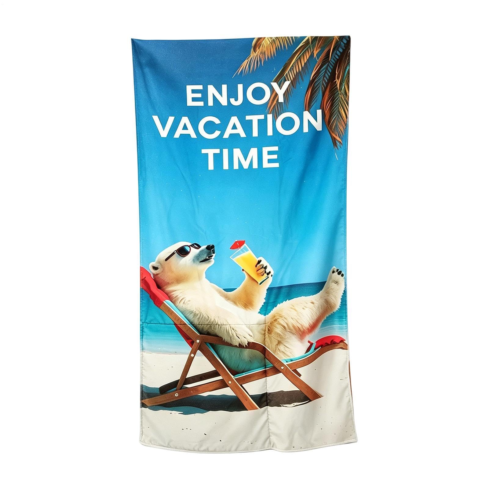 Sac à dos serviette de plage absorbant anti-sable pour piscine et camping