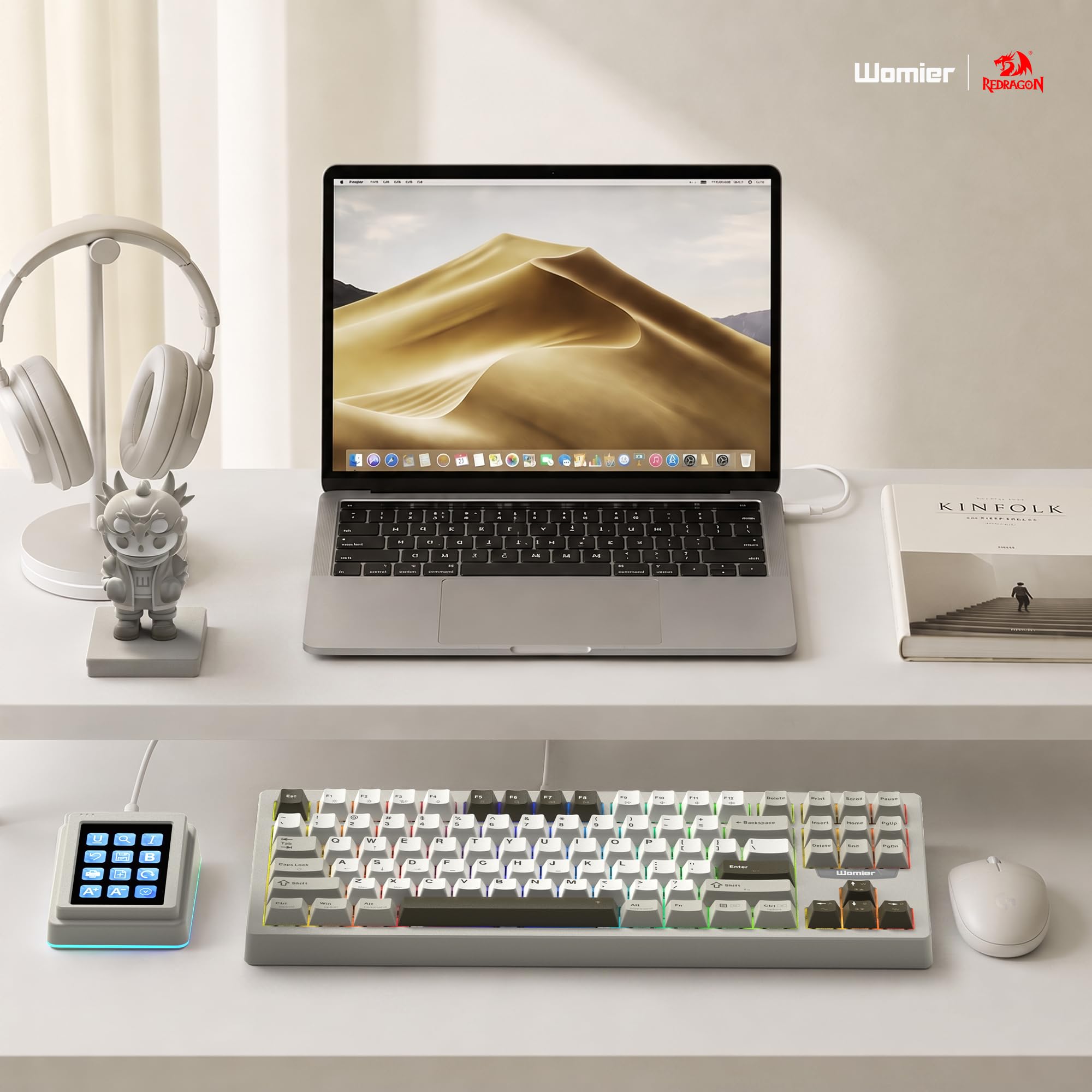 Amazon.com: Womier DUO87 Modular 75% Mechanical Keyboard,Touch