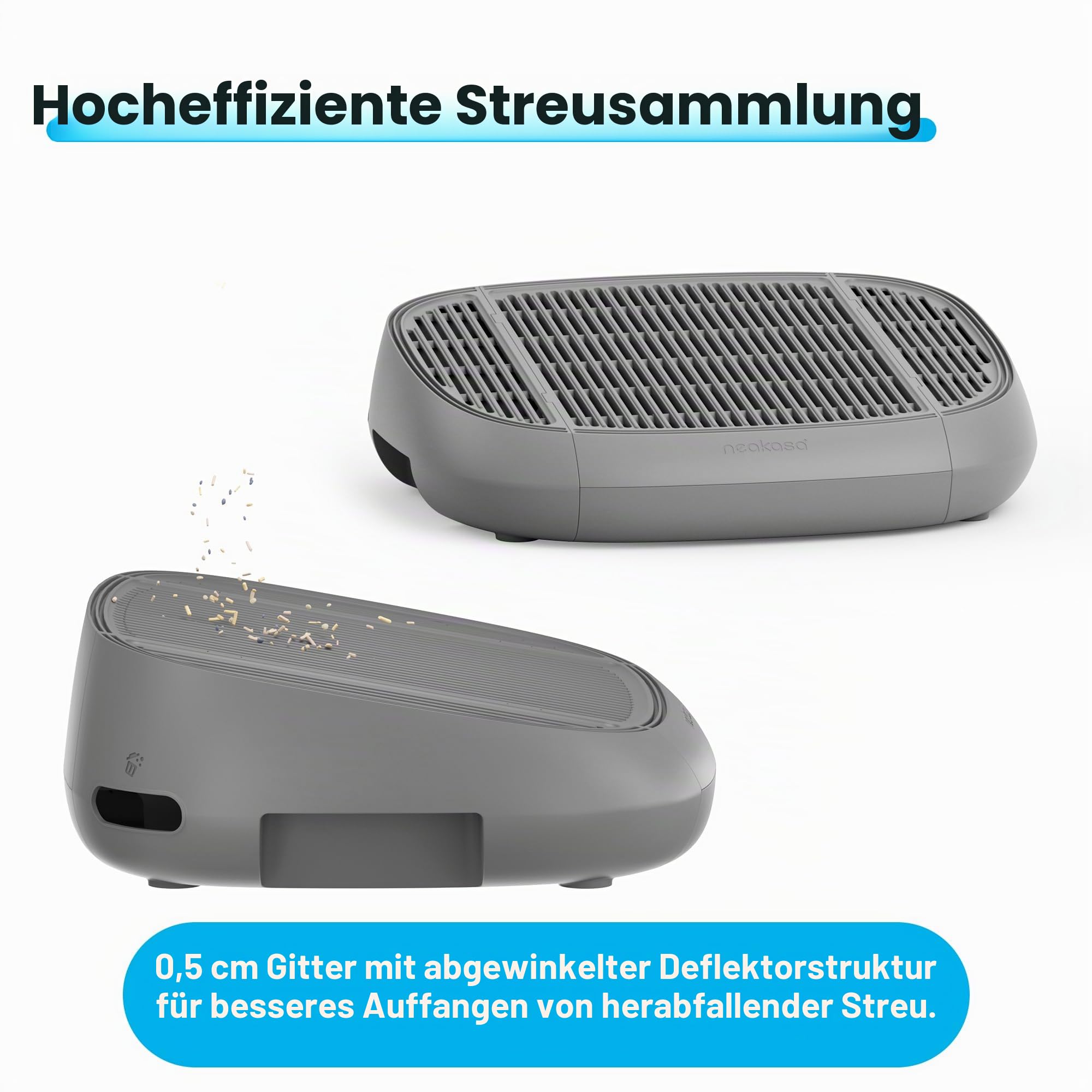 Neakasa Katzentreppe Tritthocker mit Filterfunktion, leicht zu reinigende Katzentoilette für M1 Open Top Selbstreinigende Katzentoilette