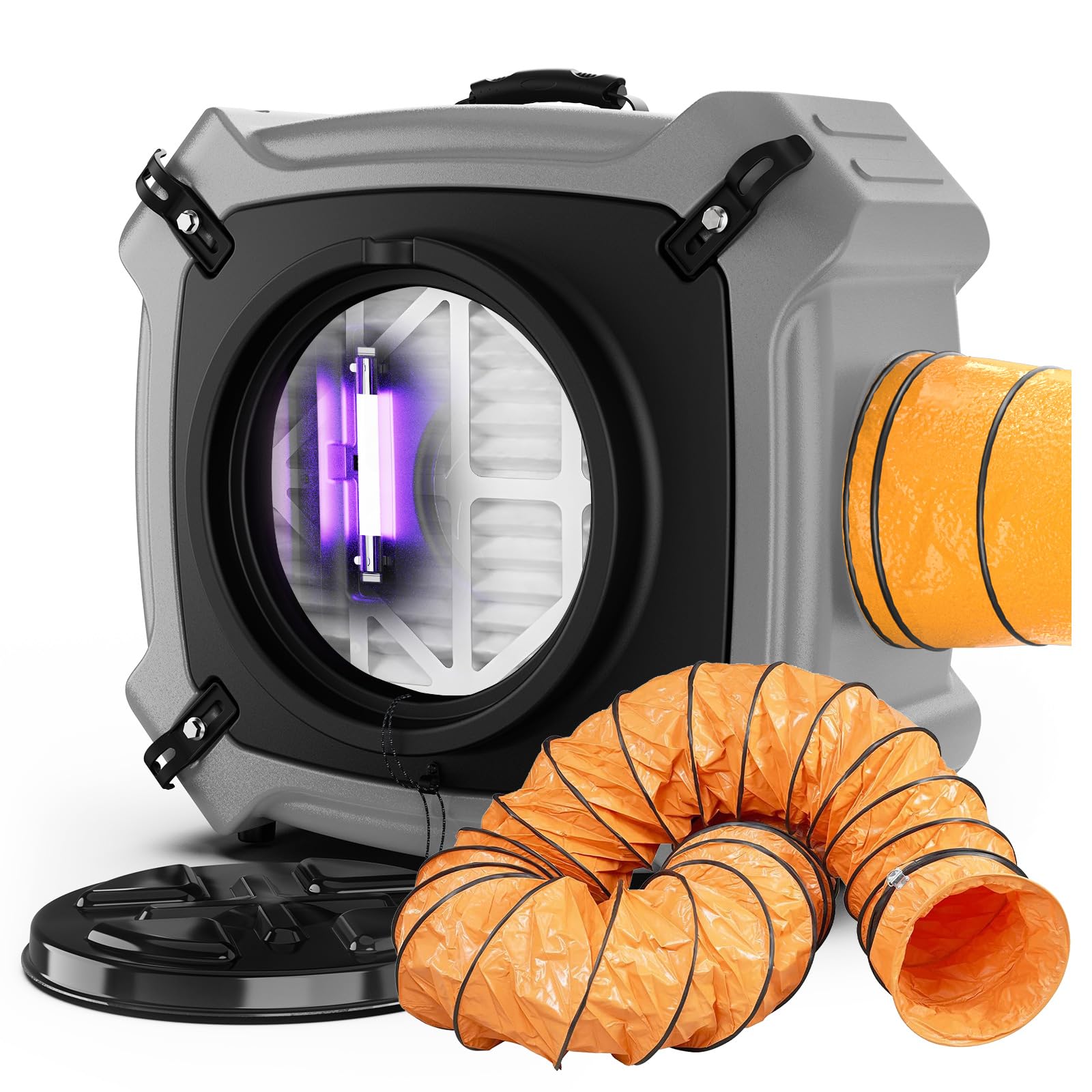 Abestorm 750 CFM Air Scrubber with UV-C Light 4 Stage Filtration System HEPA Activated Carbon Filter Industrial Commercial