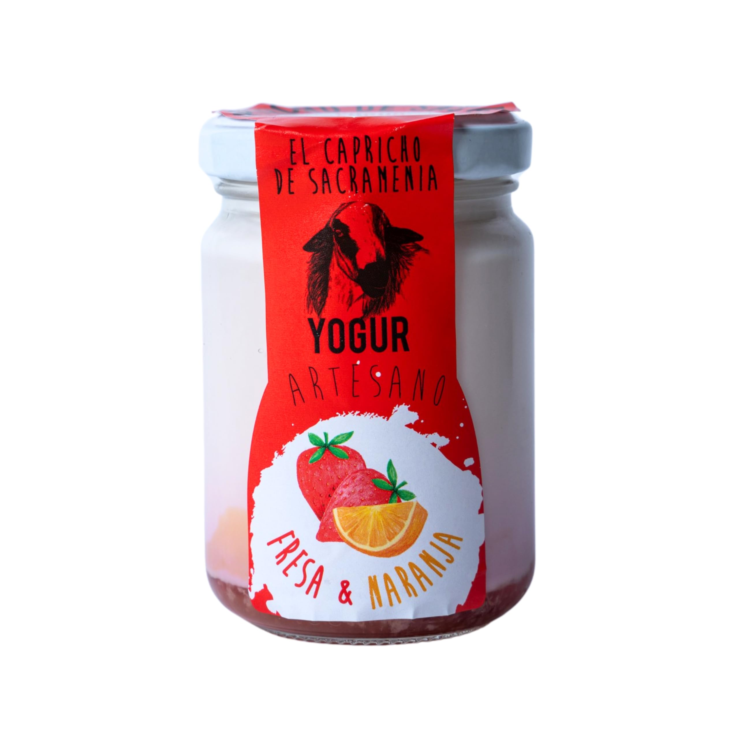 El Capricho de Sacramenia | Pack Fresa naranja | 20 Yogur Artesano Leche Oveja preparado natural Fresa naranja | Cremoso, Natural y Saludable | Preparado Gourmet | Sin Gluten | Sabor Único y Original