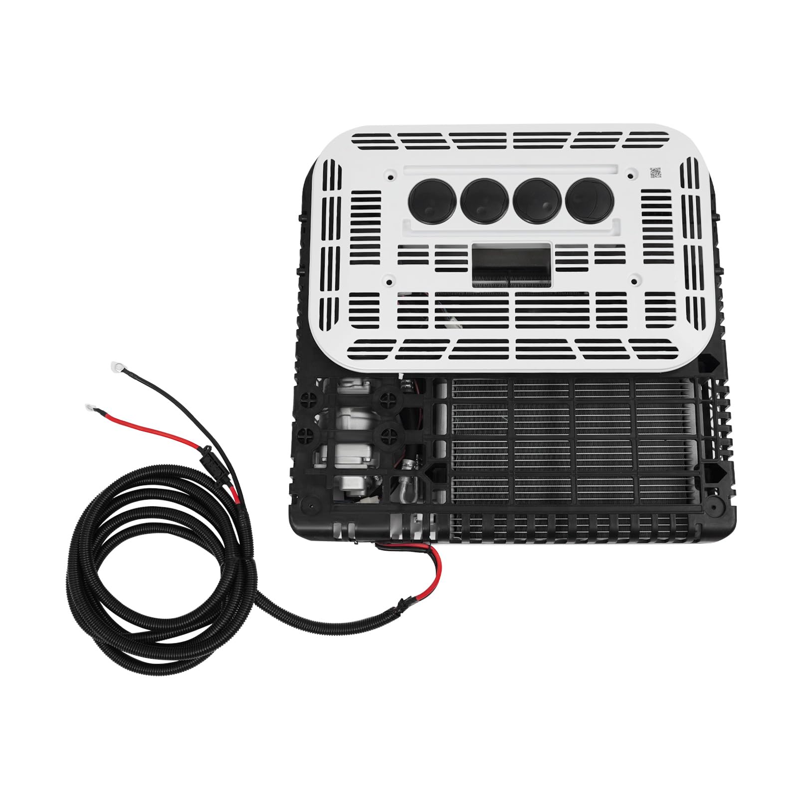 Aire acondicionado de techo ultrafino de 12 V, silencioso, eléctrico automotriz, unidad de aire acondicionado con calefacción y refrigeración, universal para caravanas, caravanas, camping, camiones y