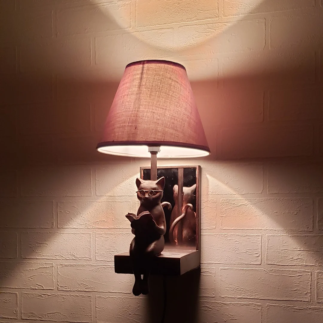 Amazon 照明 壁掛け ライト シェードランプ 雑貨 壁掛けネコランプ Sik9127 ギギliving ブラケットライト