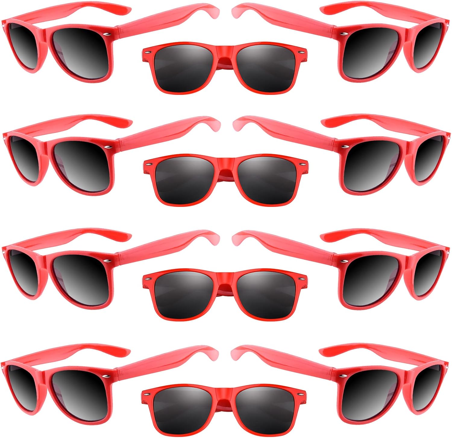 TUPARKA 20 Pack Kids Sunglasses Bulk for Summer Pool Party Favors Birthday Parties Goody Bag Fillers, Red