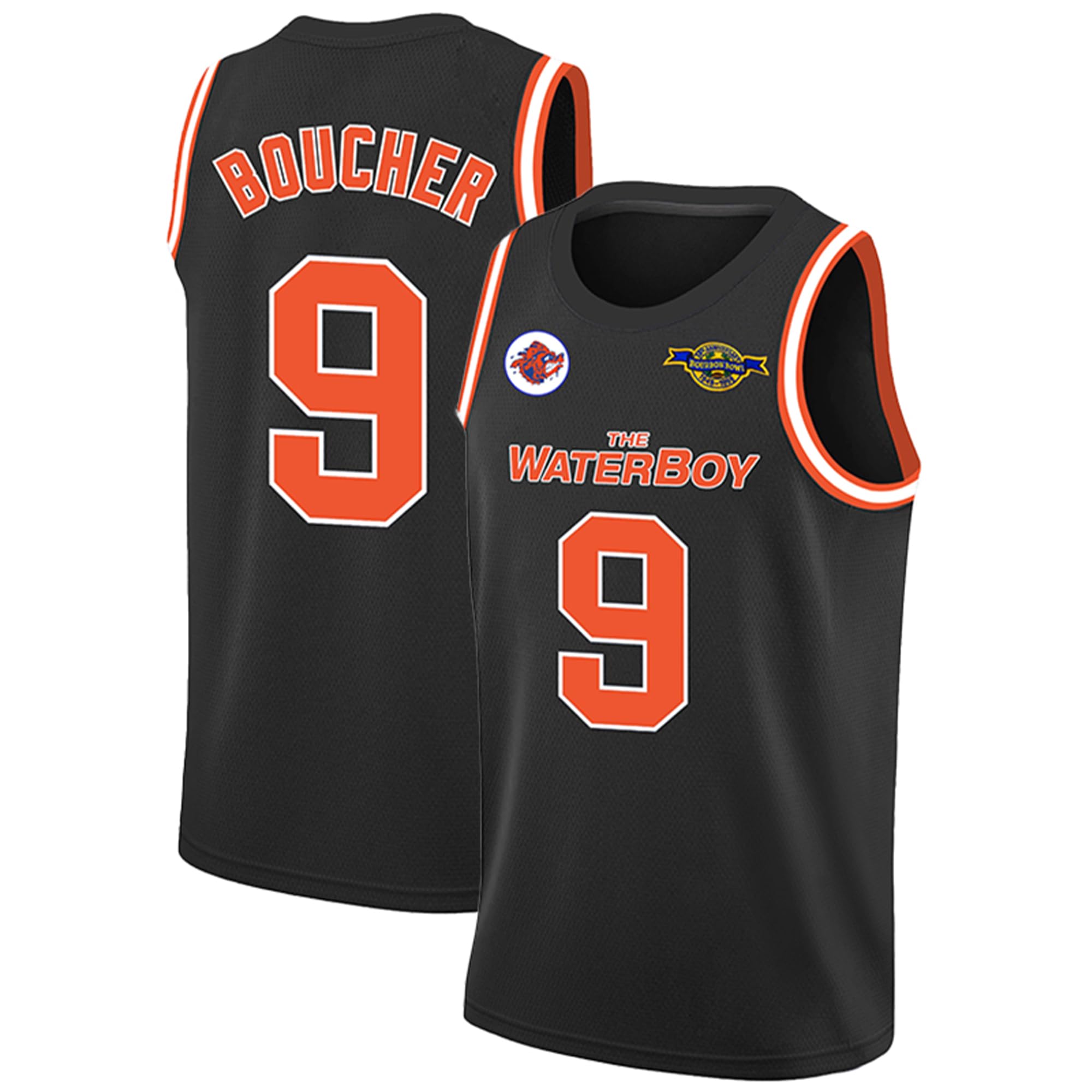 Tocament 90s Basketball Jersey for Party,Bobby Boucher #9 The Waterboy Sandler 50th Anniversary Movie Basketball Jersey