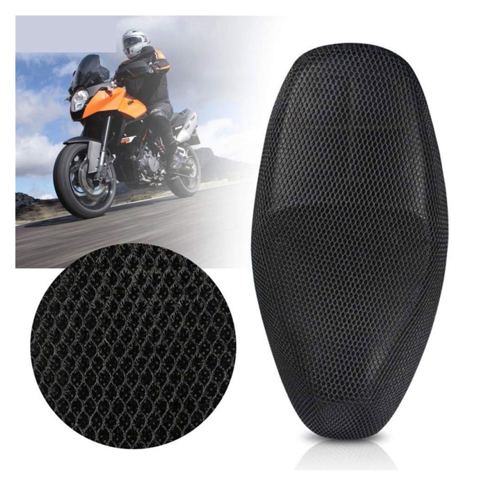 Coprisella Coprisedile Moto Cuscino Isolante Termico Traspirante | Coprisedile Per Moto In Rete A Nido D'ape Traspirante Impermeabile Antiscivolo Cuscino Isolamento Termico