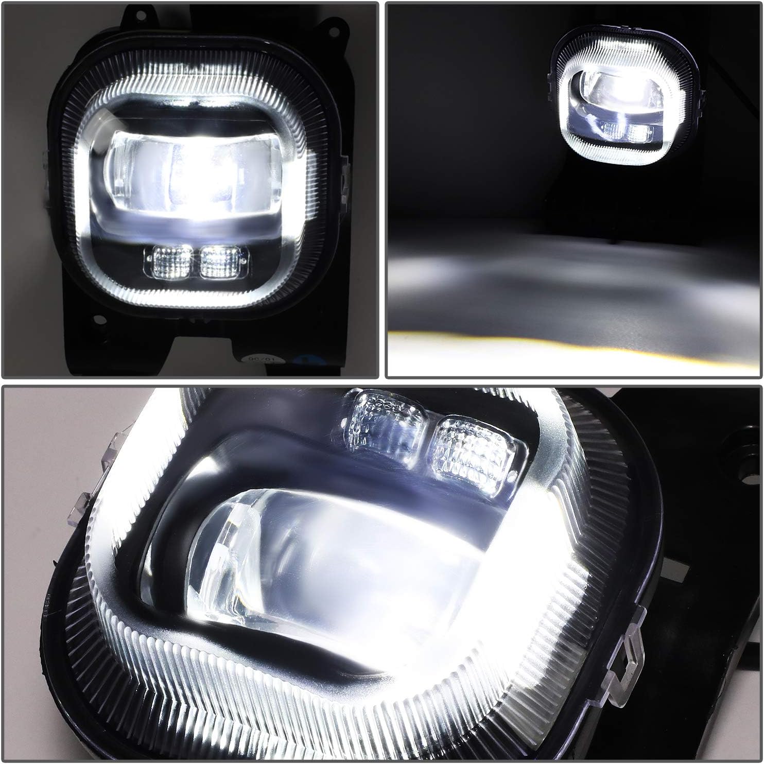 DNA MOTORING FL-ZTL-326-CH LED Fog Light Driver & Passenger Side Enhance visibility [Compatible with 2008-2010 F250 F350 F450 F550 SD]
