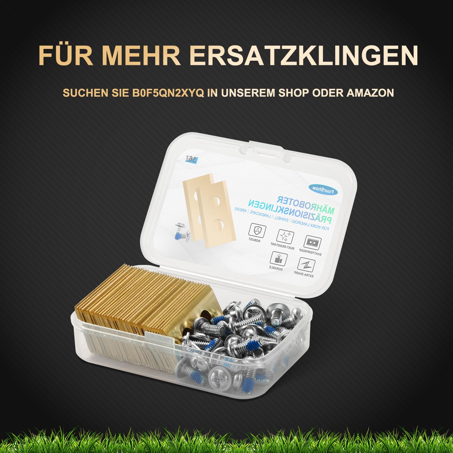 [AUFRÜSTUNG] Messerteller + 6 Stück Klingen Kompatibel mit DREAME | MOVA & DCK Mähroboter Messerscheibe Rasenroboter Drehscheibe