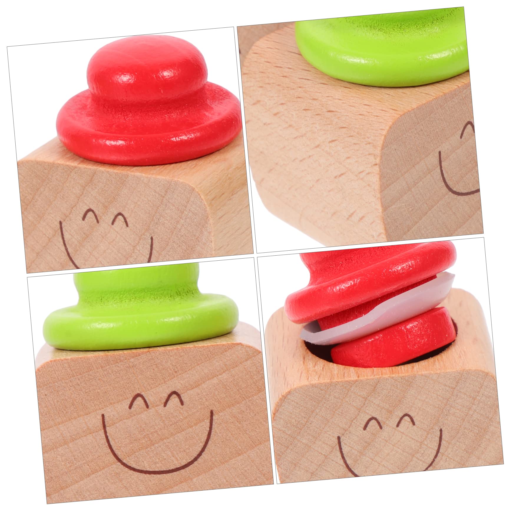 VICASKY 2Pcs Wooden Tooth Holder Keepsake Box Cute Cartoon Design for Storage Safe Smooth Surface for Boys and present