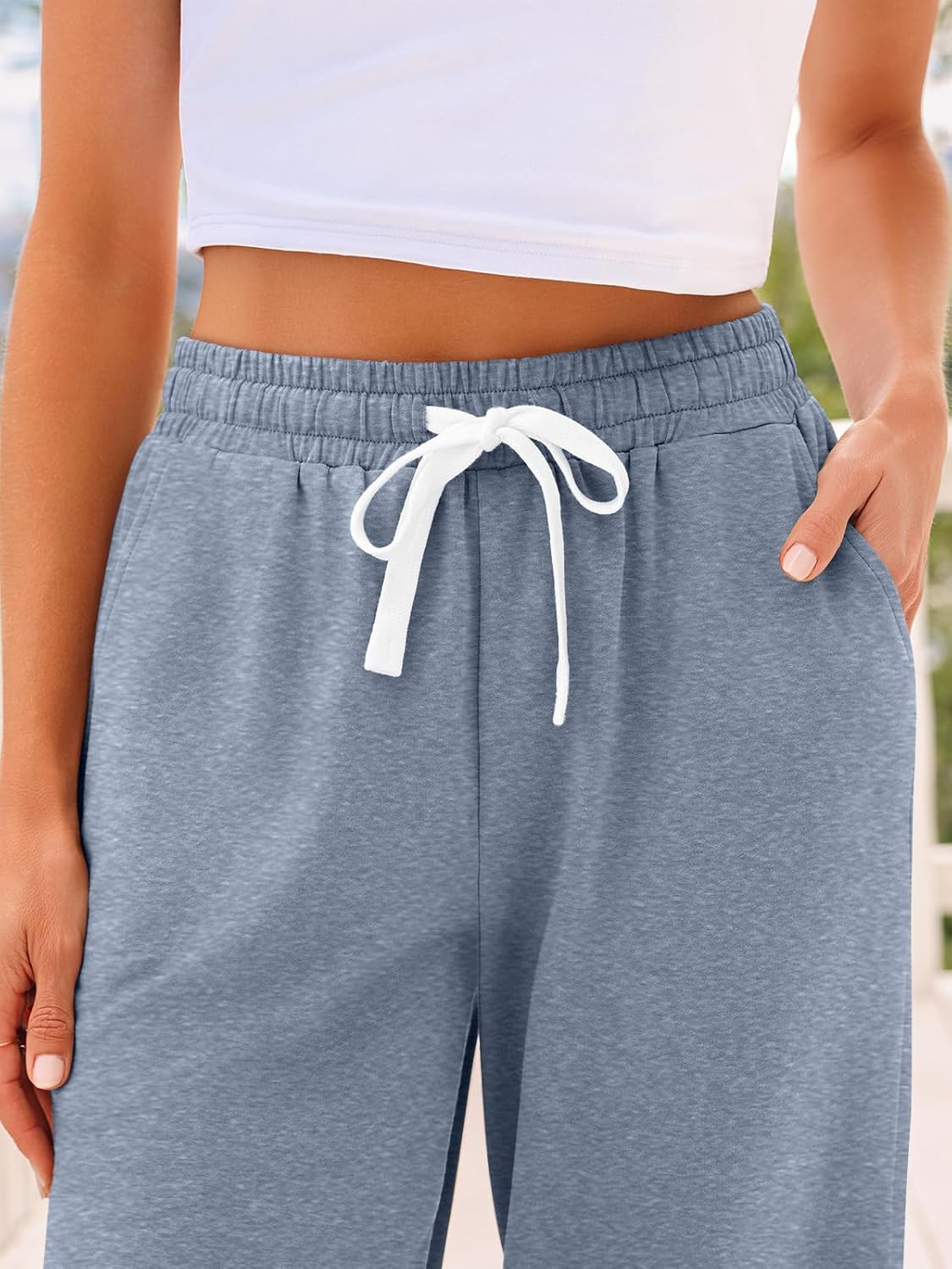 AUTOMET Women's High Waisted Lounge Sweatpants Jogger Pants with Pockets