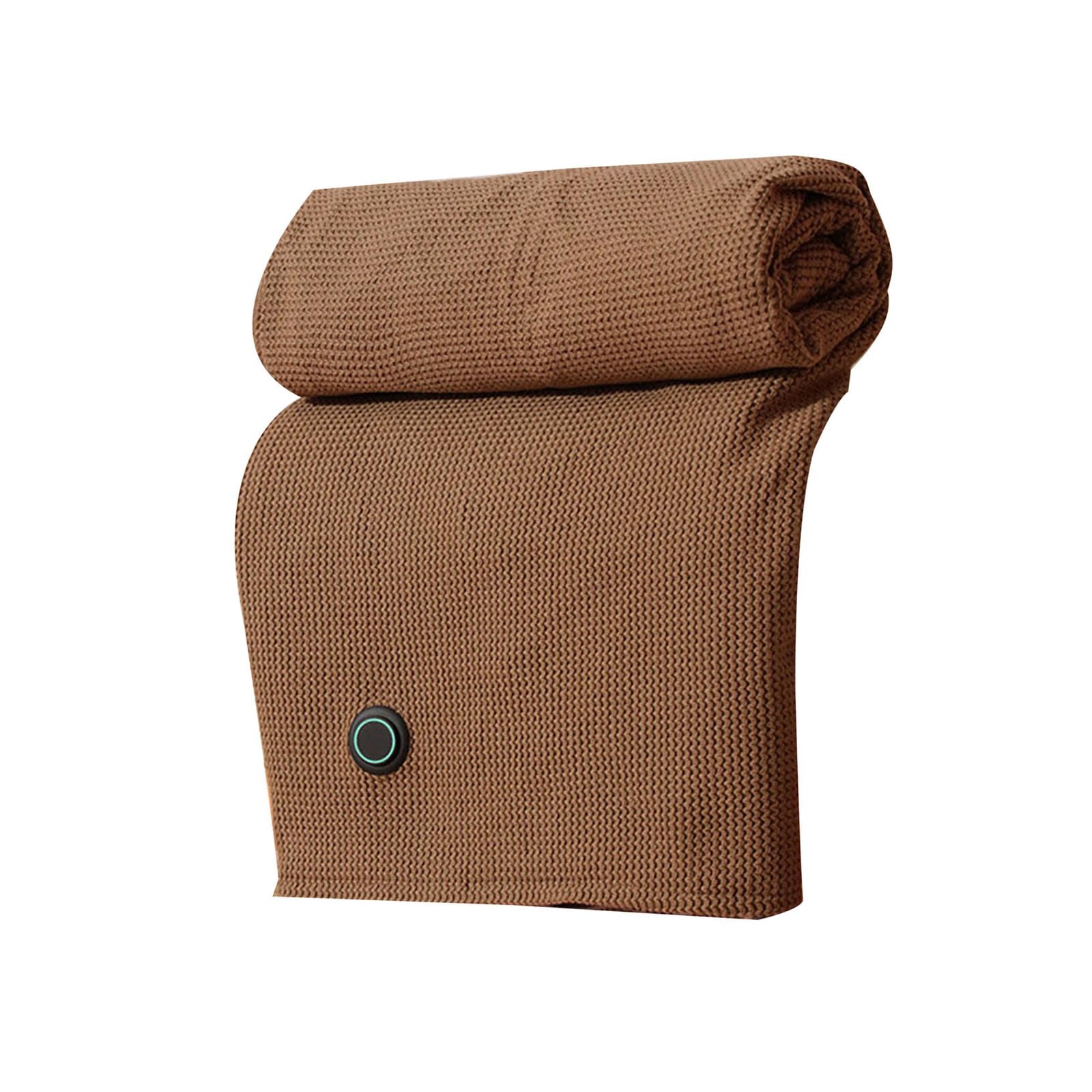 Msioytog Use Heated Blanket with Hooded Design USB Powered Warm Heating Shawl Wrap for Camping All Age Applicable USB Rechargeable Thermal Blanket