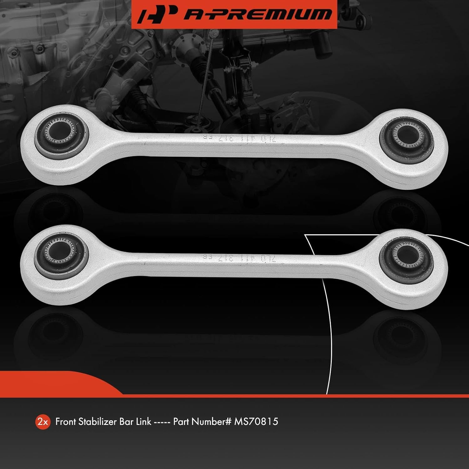 A-Premium 2 x Front Sway Bar Links Stabilizer Bar Links, Compatible with Audi Q7 2007-2015, Porsche Cayenne 2003-2006 & 2008-2018, Volkswagen Touareg 2004-2017