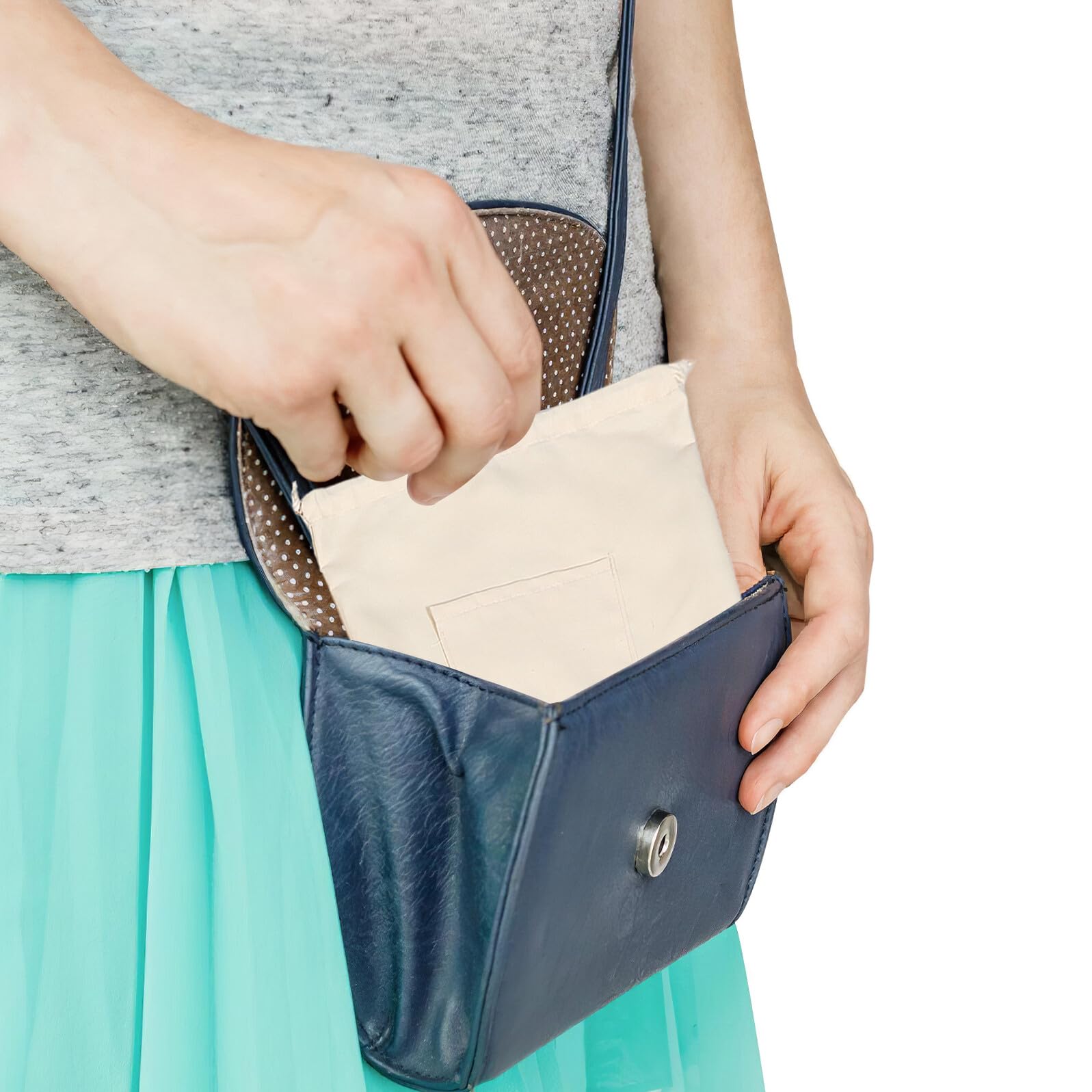 Didiseaon 3 pezzi Organizer Interno per Borsa in Tessuto Intrecciato con Tasche Multiple e Chiusura Coulisse Fodera Leggera e Resistente per Borsette Estive in Paglia Accessorio Pratico e