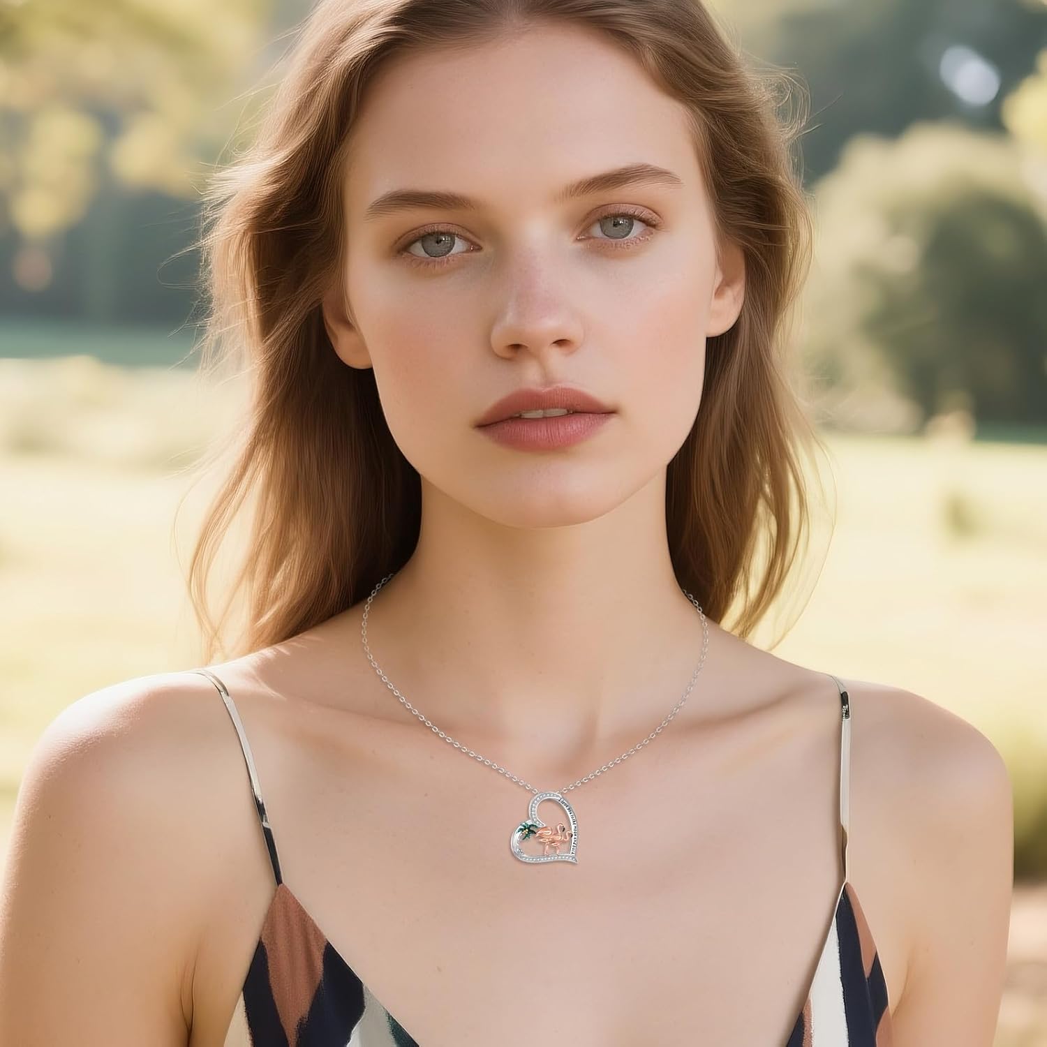 YAFEINI Animal Necklace 925 Sterling Silver Deer/Flamingo/Monkey/Squirrel Heart Pendant Necklace Jewelry Gifts for Women - Image 5