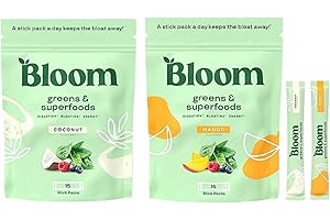 Super Greens Powder Stocking Stuffer Stick Packs Bundle - Mango & Coconut