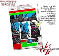 Vista 4 de Skin Wrap 2 Pack para DJI Ryze Tello Drone baja 0040 azul medio Drone No Incluidas