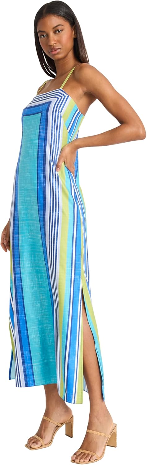 Donna Morgan Women's Square Neck Spaghetti Strap Maxi Summer Wedding Guest Party Special Occasion A-line Long Dress - Image 2