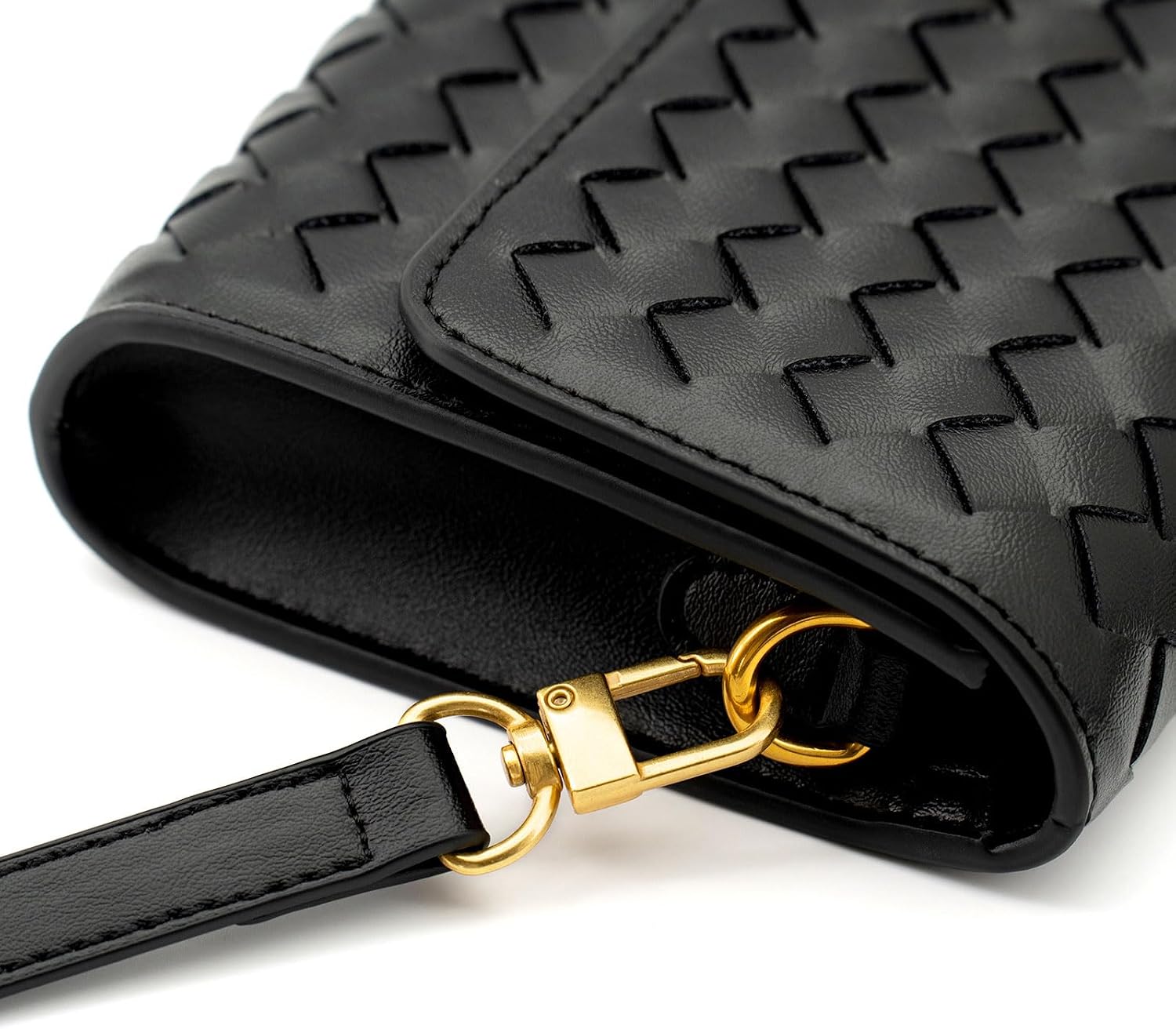 Woven Clutch Purses for Women Leather Evening Crossbody Bag Formal Satchel Shoulderbag Top Handle Handbag