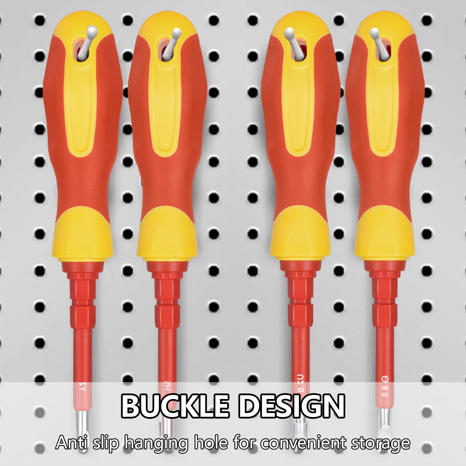 Kit cacciaviti isolati multifunzionali, utensile manuale con punta magnetica da 29 per elettricisti, kit strumenti per elettricisti con protezioni tensione