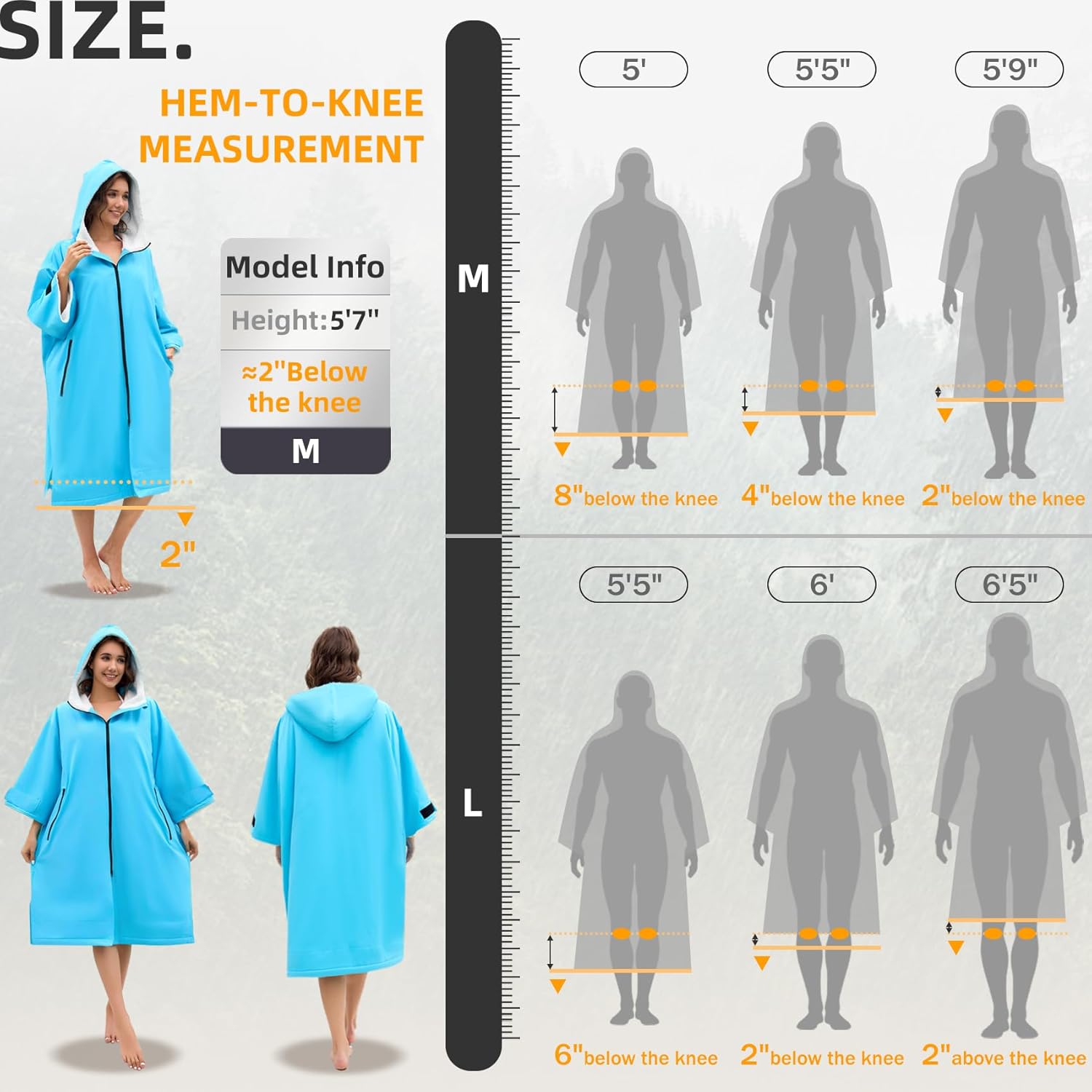 Swim Parka Women Men Windproof Sherpa-Lined Unisex Parka Quick-dry Robe Coat for Youth,Oversize Swimming Warm Jacket - Image 6