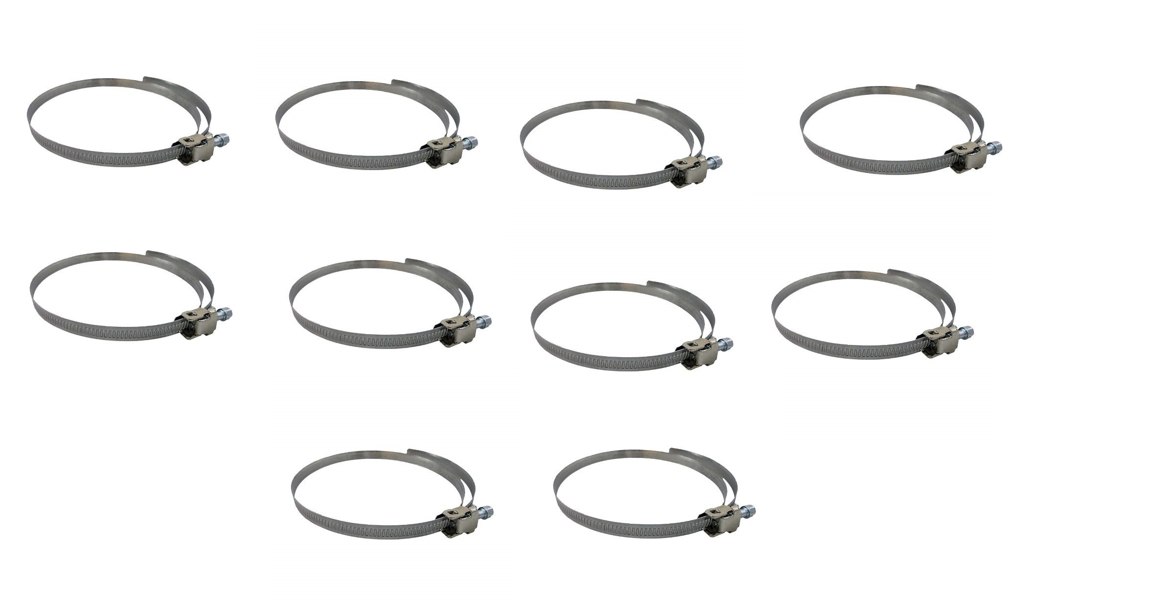 Airtech-Uk Duct Jubliee Clip Clamp For Flexible Ducting Hose Pipe Ventilation 150Mm Pack Of 2, 3, 5 And 10 (5)