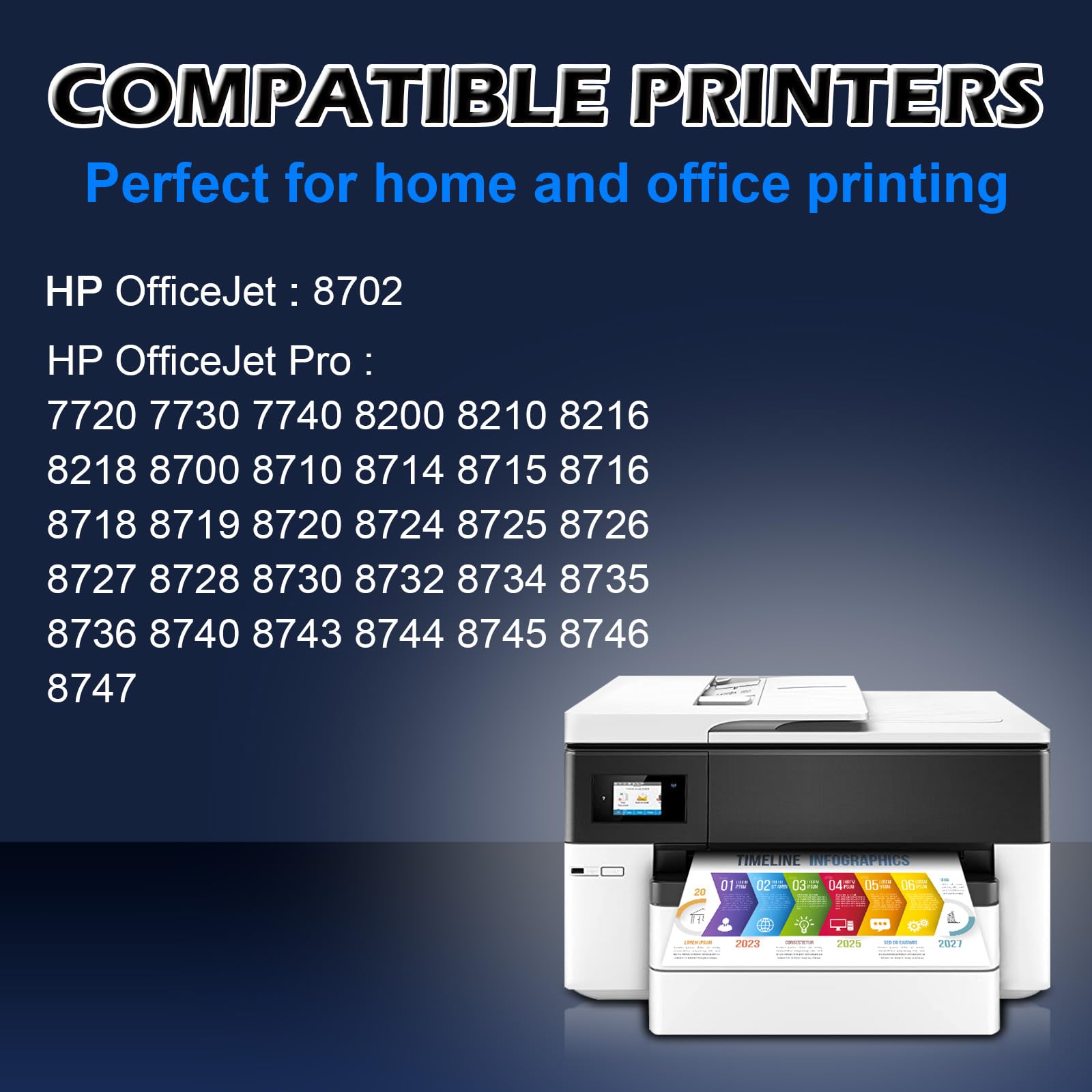 Cartucce DOUBLE D 953XL Nero Per HP 953XL - Compatibili Con Officejet Pro 7720 7740 8710 8210, Immuni Agli Aggiornamenti Firmware