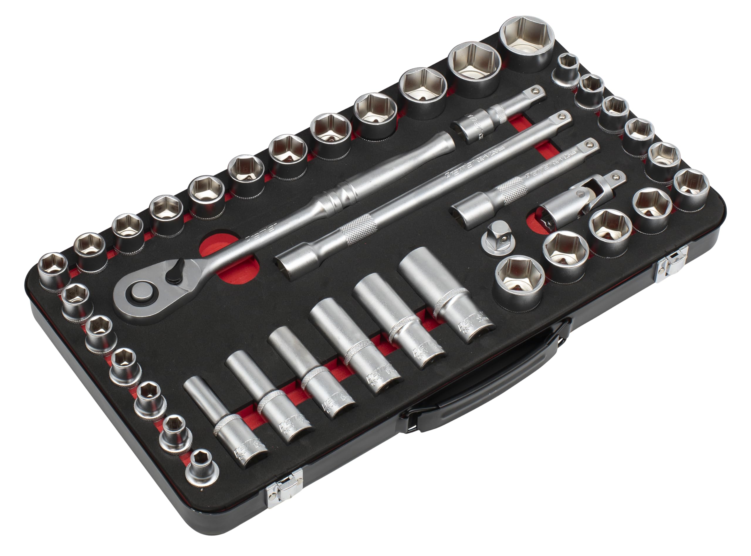 Sealey Women's Ak7925 Socket Set 1/2Insq Drive 40Pc - Metric/Imperial - Premier Platinum Series