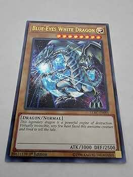 YU-GI-OH! 遊戯王 Blue-Eyes White Dragon！ Amazon.com: Yu-Gi-Oh! - Blue-Eyes White Dragon A (BPT-003