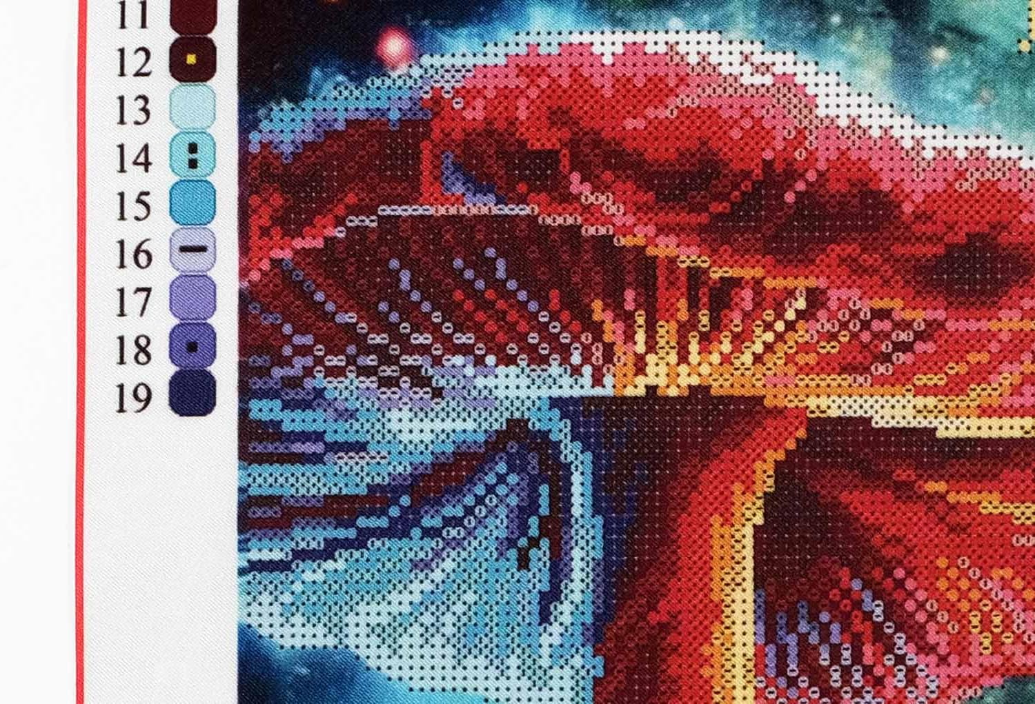 AllAboutEmbroideryUA Mushrooms Bead Embroidery kit DA-3128 Beaded Cross Stitch