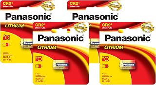 Panasonic CR2 3.0 Volt Long Lasting Lithium Coin Cell Batteries for Rangefinders, Cameras, Flashlights and Other Devices, 1-Battery Pack (Pack of 4)