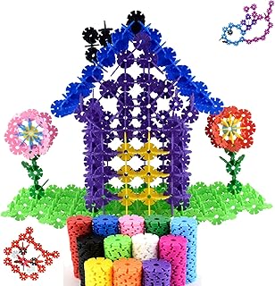 Educational Building Blocks 500 Piece Interlocking Plastic Disc Set A Creative and Educational Alternative to Building Blocks【 L】 1.7 in - A Great Toy for Both Boys and Girls