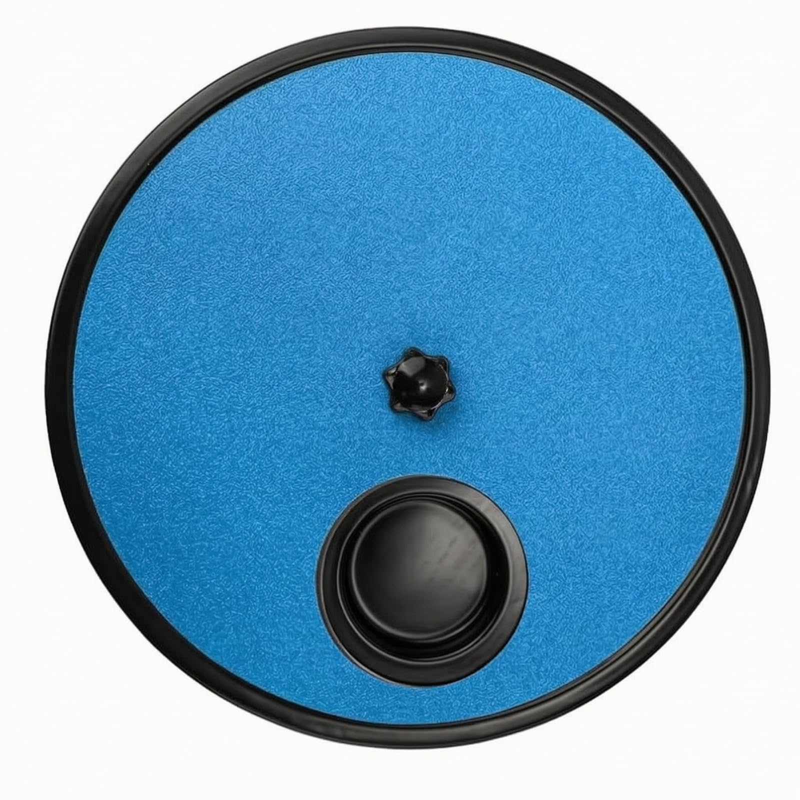 perfeclan Interactive Pet Toy with Slow Feeder | Adjustable Resistance Nut, Rotating Puzzle Feeder Surface, Non-Slip, for Floor, Home, Pets, Cats, Blue