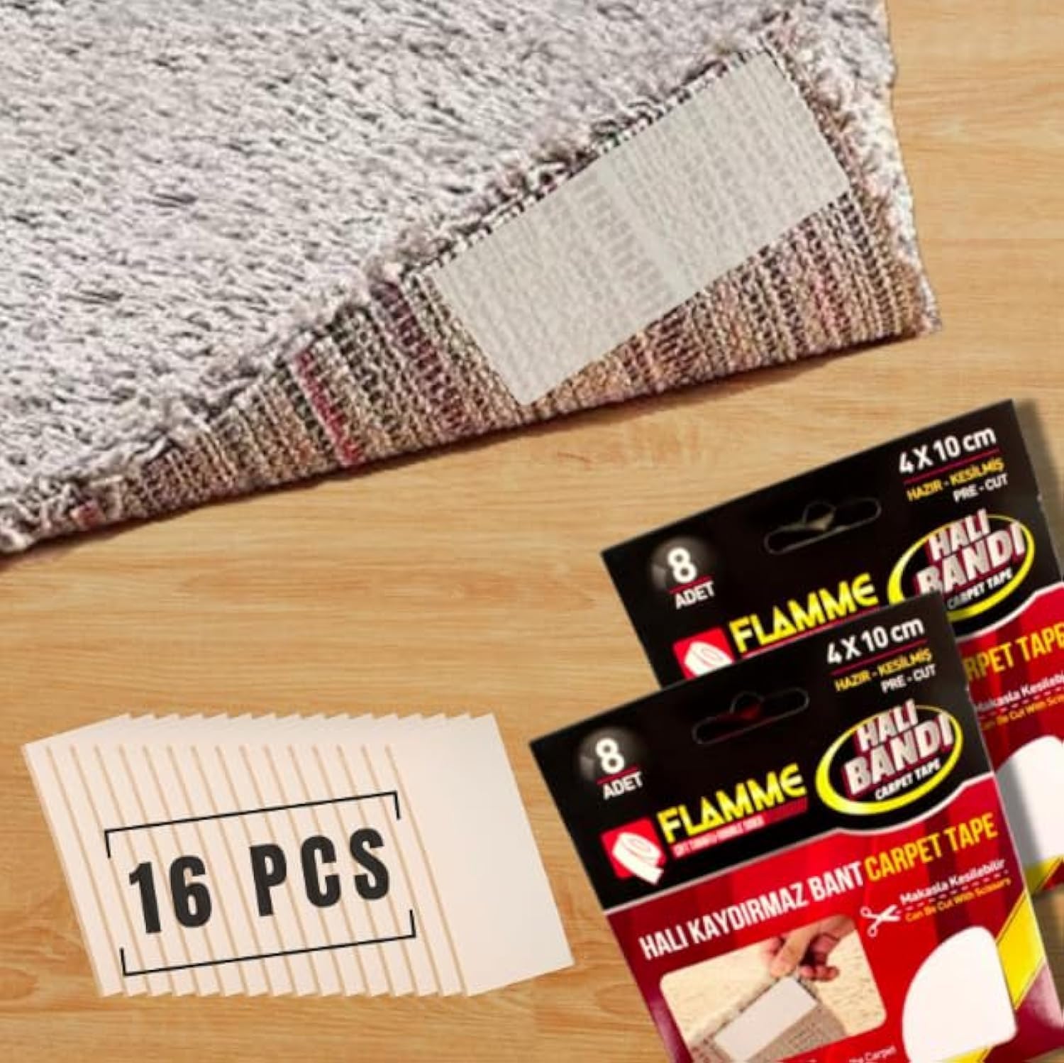 16 pcs rug grippe carpet tape grippers carpets rugs anti slip tape grip