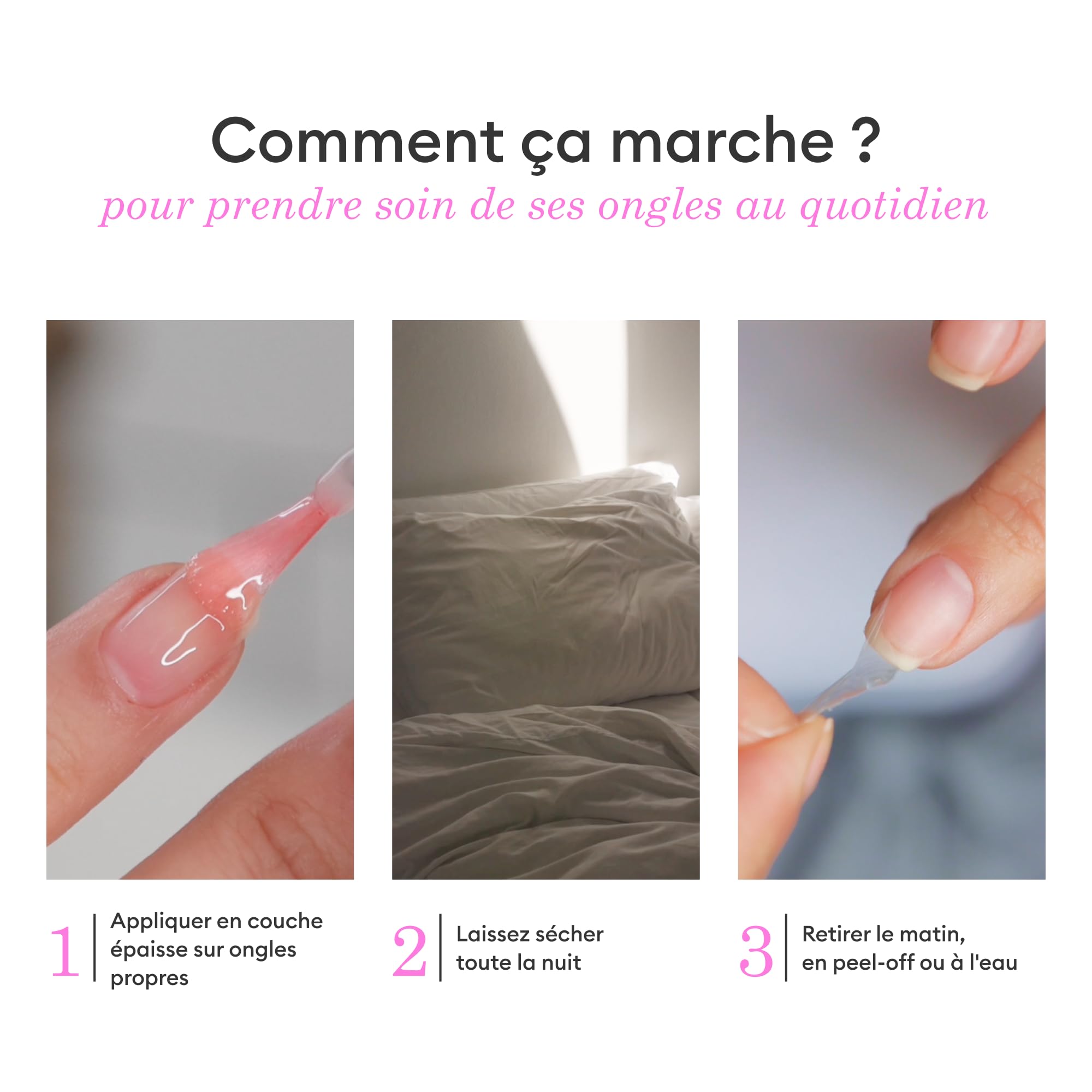 Manucurist S.O.S Nail Mask, Night Mask for Nails, Nail Strengthener and Growth Enriched with Panthenol, Nail Growth Treatment - Image 4