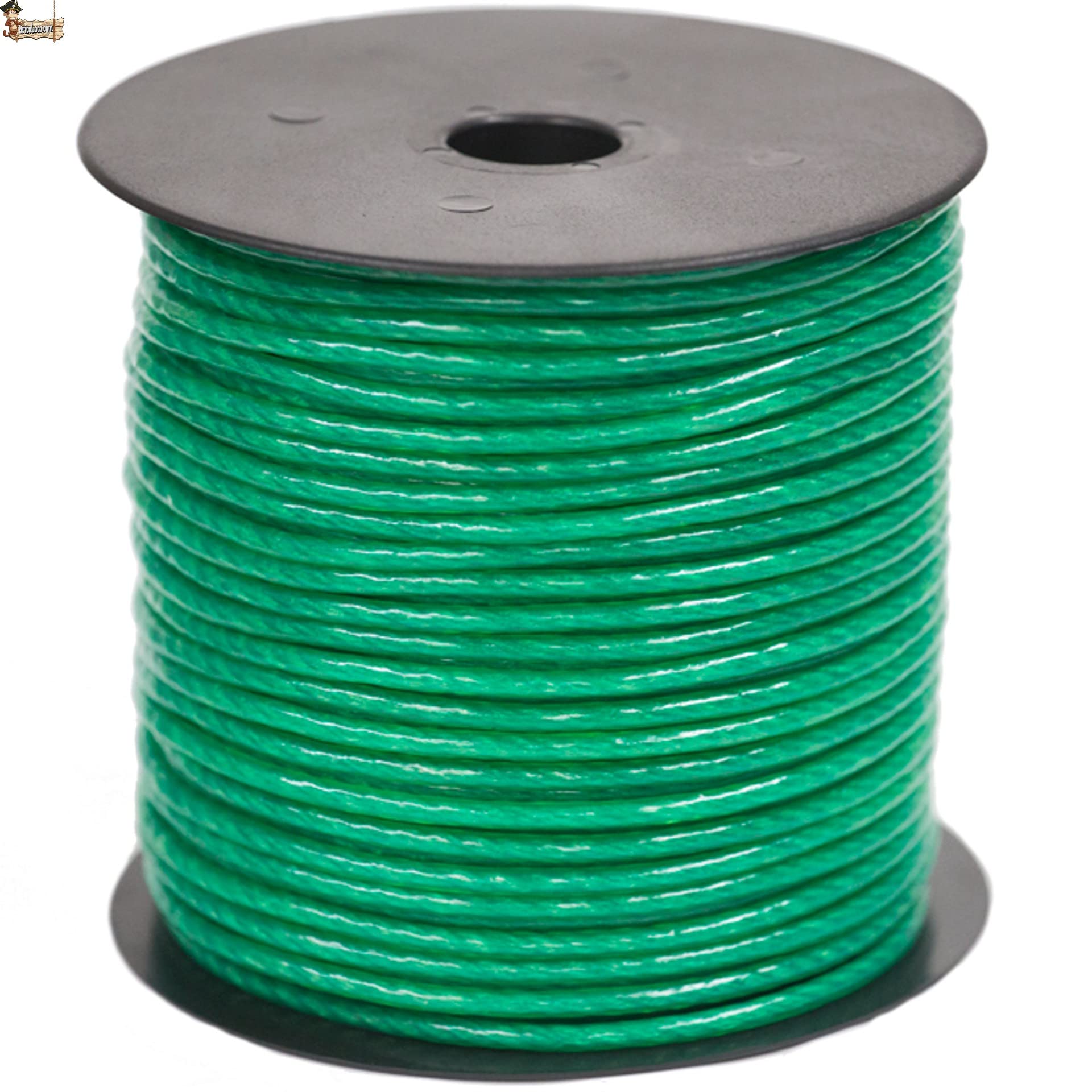 BricoLoco.com Cuerda tendedero Forrada. para Tender Ropa en el Exterior o Interior. Tendedero de poleas, persiana, toldos. Polietileno Revestido. Ø 5 mm. (50, Verde)