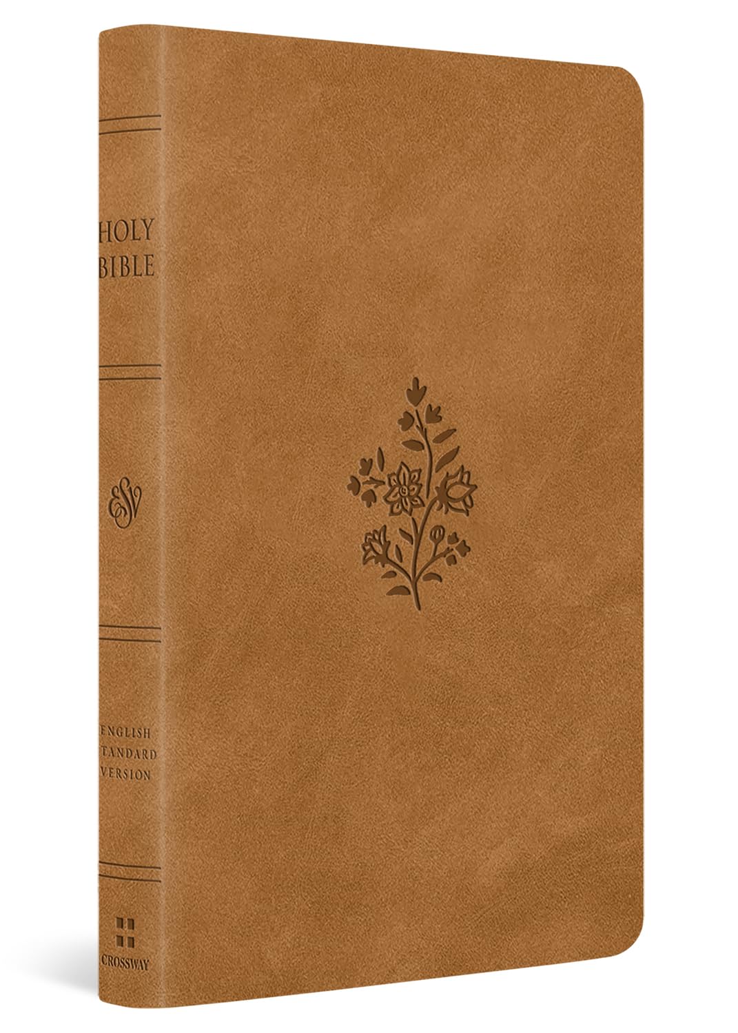 ESV Large Print Value Thinline Bible (TruTone, Nubuck Caramel, Wildflower Design)