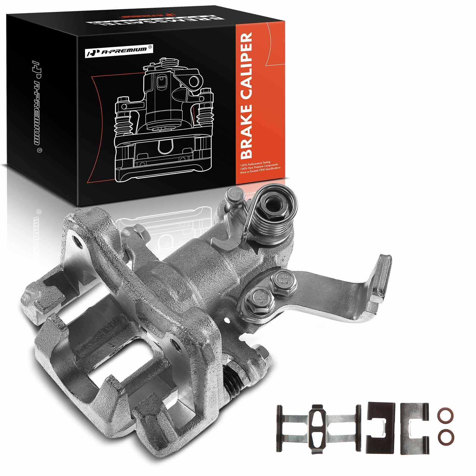 Photo 1 of A-Premium Disc Brake Caliper Assembly with Bracket Compatible with Select Suzuki Models - SX4 2007 2008 2009 2010 2011 2012 2013, L4 2.0L - Rear Left Driver Side