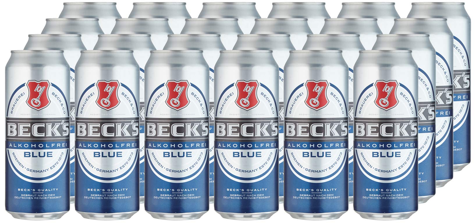 Beck's Blue Pils Dosenbier, Alkoholfreies Pils Bier, Einweg (24 x 0.5 L Dose)
