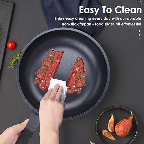 Miniatura 4 de Sartén antiadherente, sartén de 8 pulgadas, sartenes para huevos, sartén para tortillas, sin PFOA, ollas de cocina