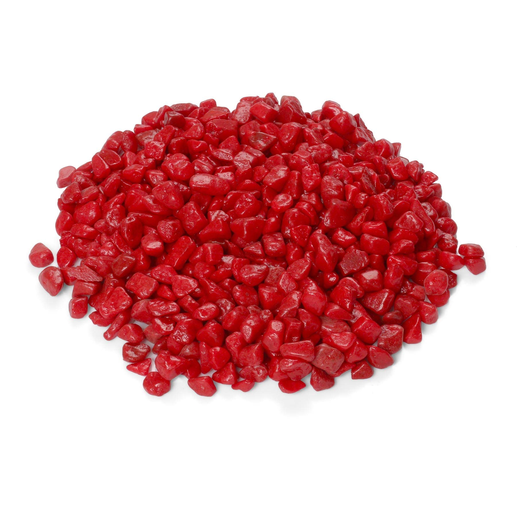 OhhSome 10Kg Natural Stone Pebbles for Craft Decorative Vase Filler Aquarium Garden Decoration,Stone Red Pebbles Stones for Decoration & Multi Purpose Pack