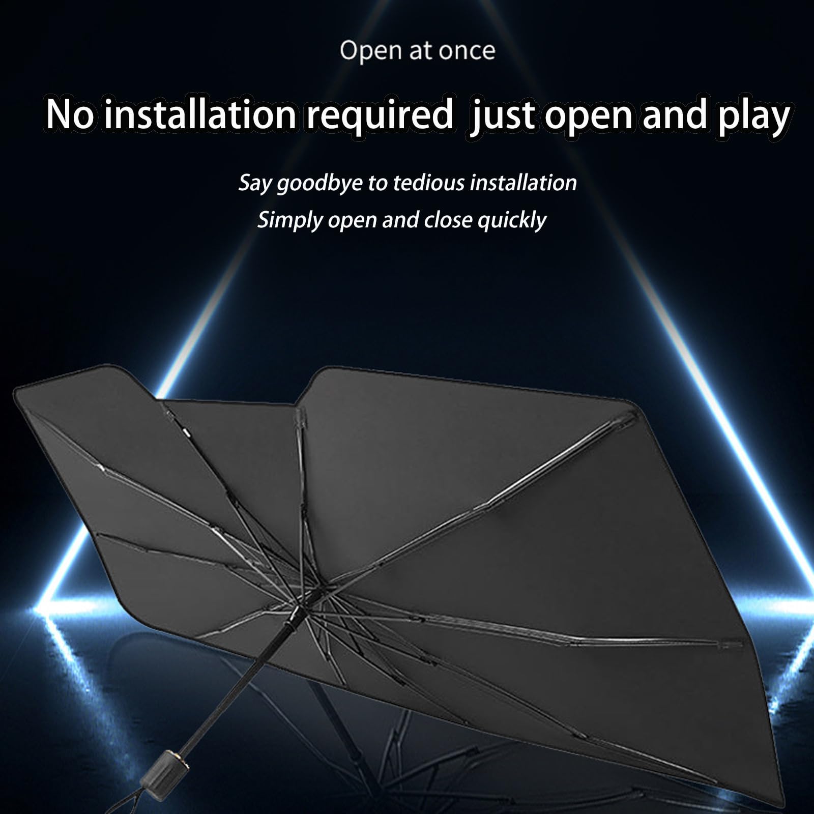 RYHDJ Foldable Windshield Sun Shade Umbrella for Bentley Bentayga V8 2015-2023, Car Windshield Sun Shade, Front Window Cover to Block Heat and UV Rays, Car Sunshade Umbrella,140 * 79cm