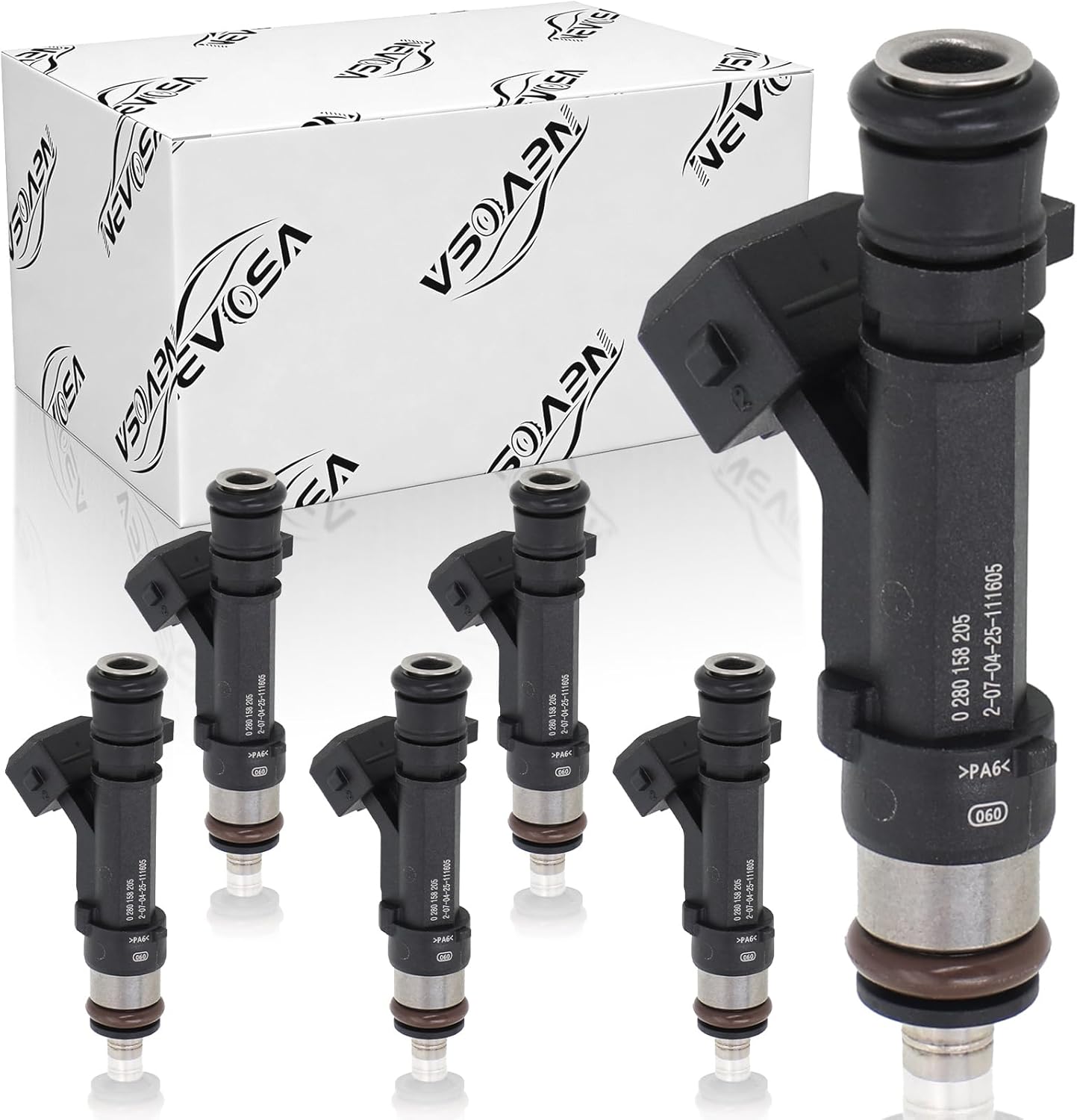 Fuel Injectors Set of 4 Compatible with Chevrolet Cruze 2011 2012 2013 2014 2015 Cruze Limited 2016 Sonic 2012-2020 Trax Buick Encore 2013-2021 Replace# 0280158205 FJ1150 55565970