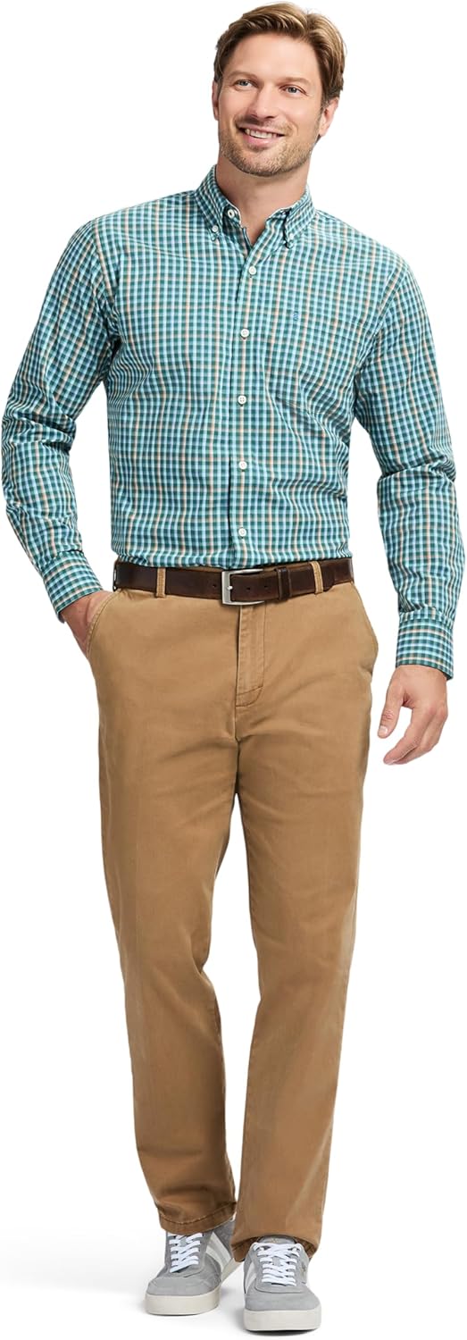 Izod Mens Performance Comfort Long Sleeve Shirt - Image 3