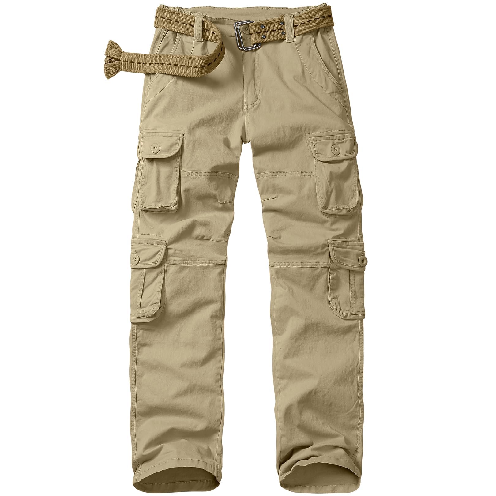 Asfixiado Cargohose Damen Arbeitshose Outdoorhose Stretch Wanderhose Trekkinghose Sommer Leichte Multi Taschen Militärhosen Relaxed-Fit Arbeitshose Damen