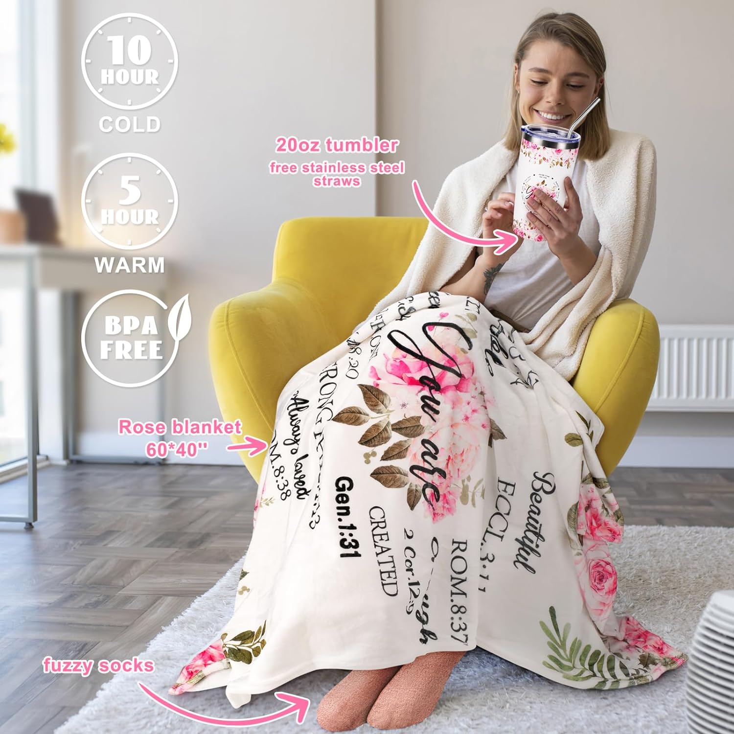 14PCS Christian Gifts for Women Faith, Inspirational Gifts for Women,Spiritual Religious Catholic Baptism Gifts,Get Well Soon Gifts w/ Blanket Mothers Day Gifts for Mom Wife, Girlfriend,Sister 14PCS Christian Gifts for Women Faith, Inspirational Gifts for Women,Spiritual Religious Catholic Baptism Gifts,Get Well Soon Gifts w/ Blanket Mothers Day Gifts for Mom Wife, Girlfriend,Sister