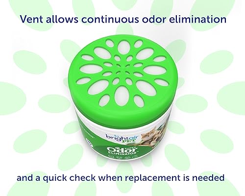 Miniatura 6 de Bright Air - Ambientador y eliminador de olores, 900483, Pet- Cool Aroma cítrico, Paquete de 6, 1